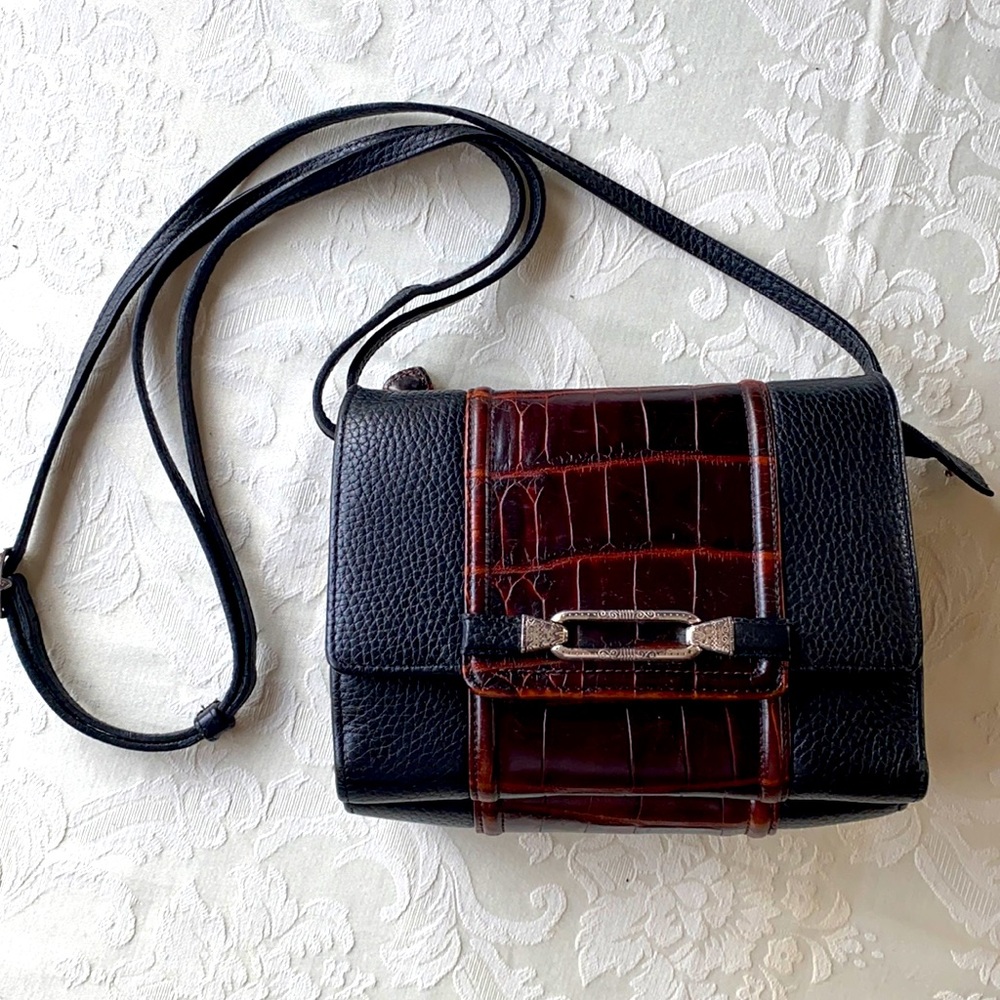 Brighton cross body leather purse organizer